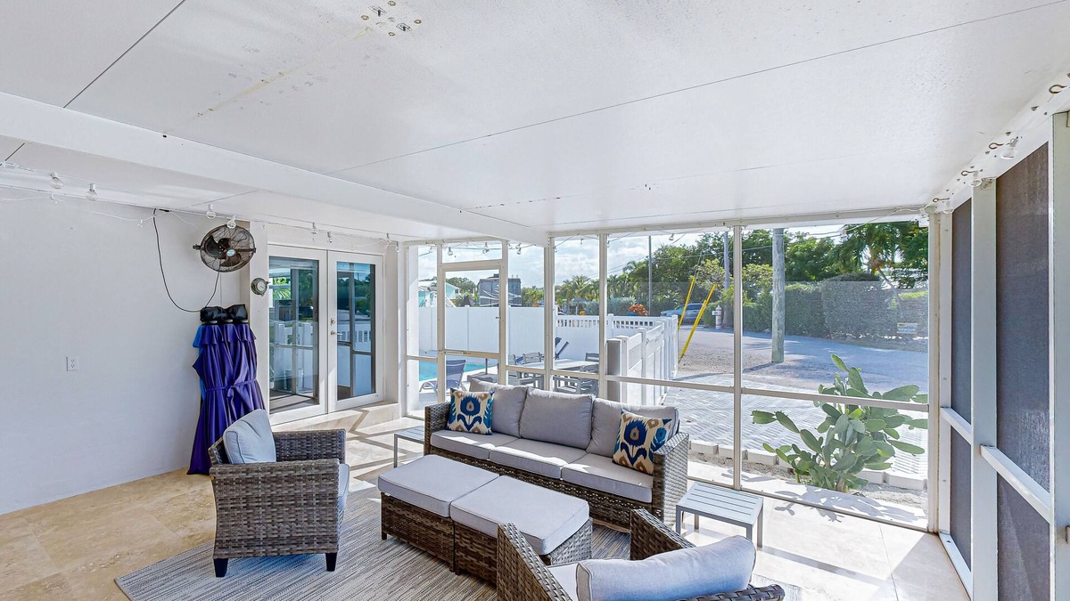 Largo Sound Village House | Charming Key Largo home with private pool, BBQ, central AC, enclosed yard