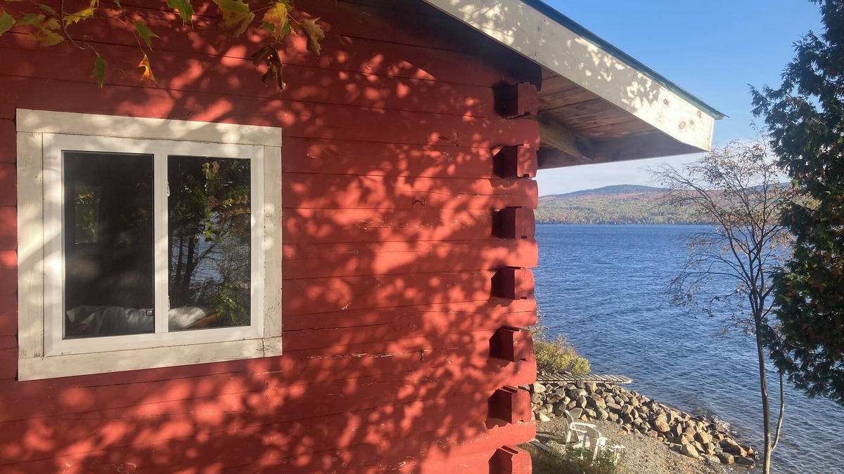 Rangeley Cabin | Charming Log Cabin Just Steps Away From Beatiful Rangeley Lake