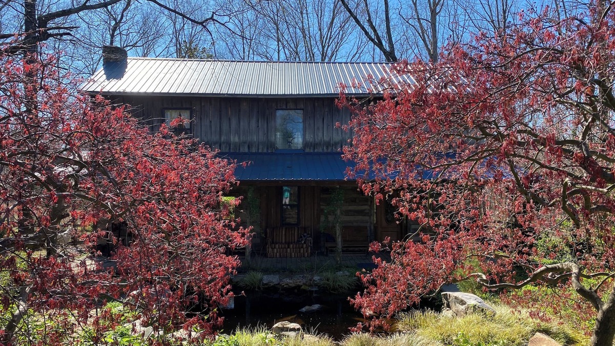 Como Cabin | Charming Log Cabin Retreat with Flower Garden
