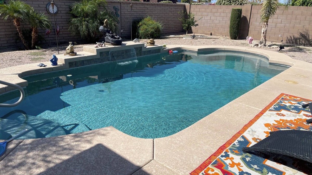 Maricopa County House | Charming main core of Sun City home with AC, WiFi and beautiful patio & pool.