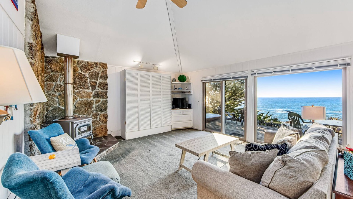 Anchor Bay House | Charming oceanfront home, private hot tub, & water views
