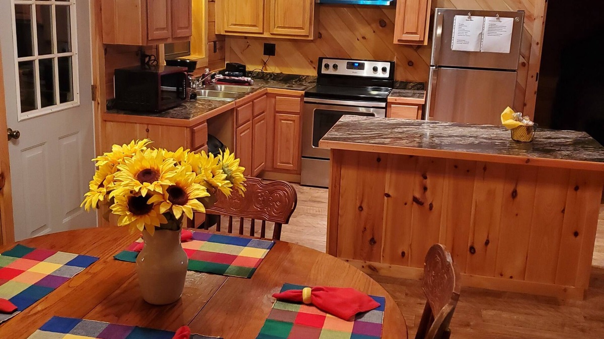 Winona Cabin | Charming ranch style log cabin with AC in scenic Winona