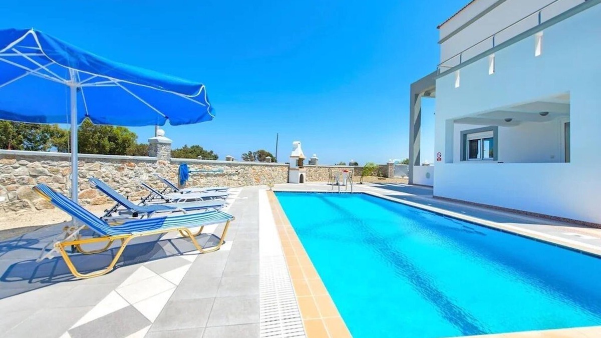 Gennadi House | Charming Seaside Villa in South Rhodes (White Pearl)