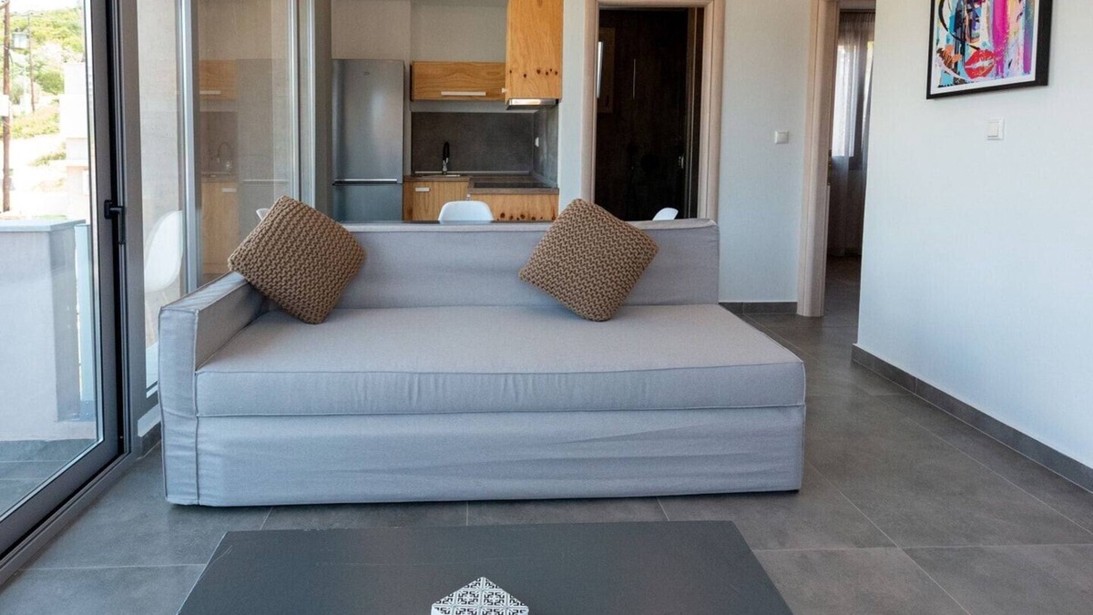 Skala Rachoniou Hotel | Charming Thasos Villa | Villa Lotus | 2 Bedrooms | Furnished Balcony with Sea View | Rachoni, Skala Rachoniou