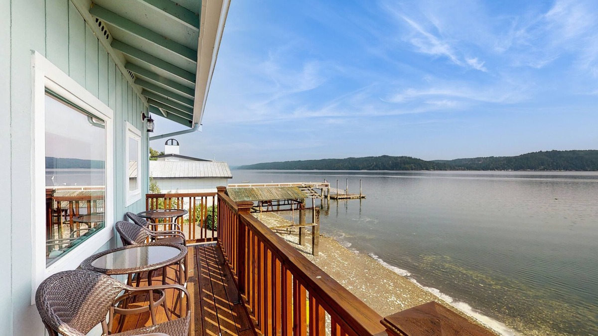 Potlatch House | Charming water front home with amazing views, fire pit, and private deck