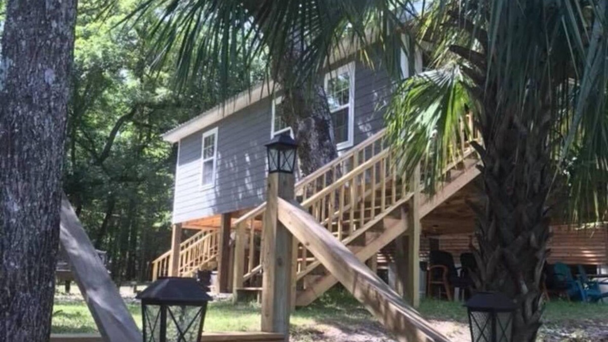 Clarksville Cabin | Charming waterfront barndominium on the beautiful spring-fed Chipola River.