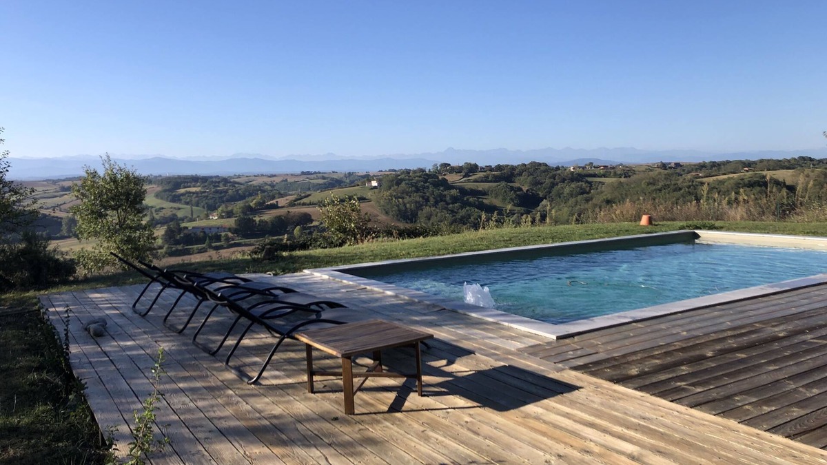 Gaillac-Toulza House | Chaumarty Ecogîtes - Gîte Le Terra Sienna - Swimming pool - Remarkable view