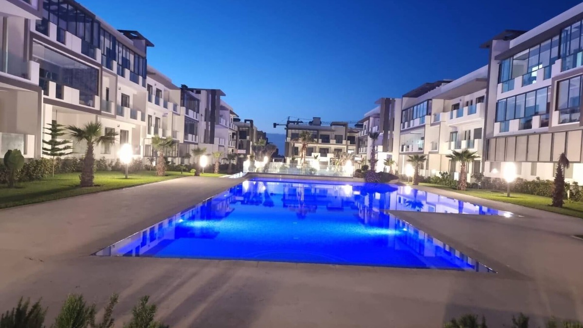 Dar Bouazza Apartment | Chic 2-bedroom apartment with fitness room, WiFi in charming Tamaris