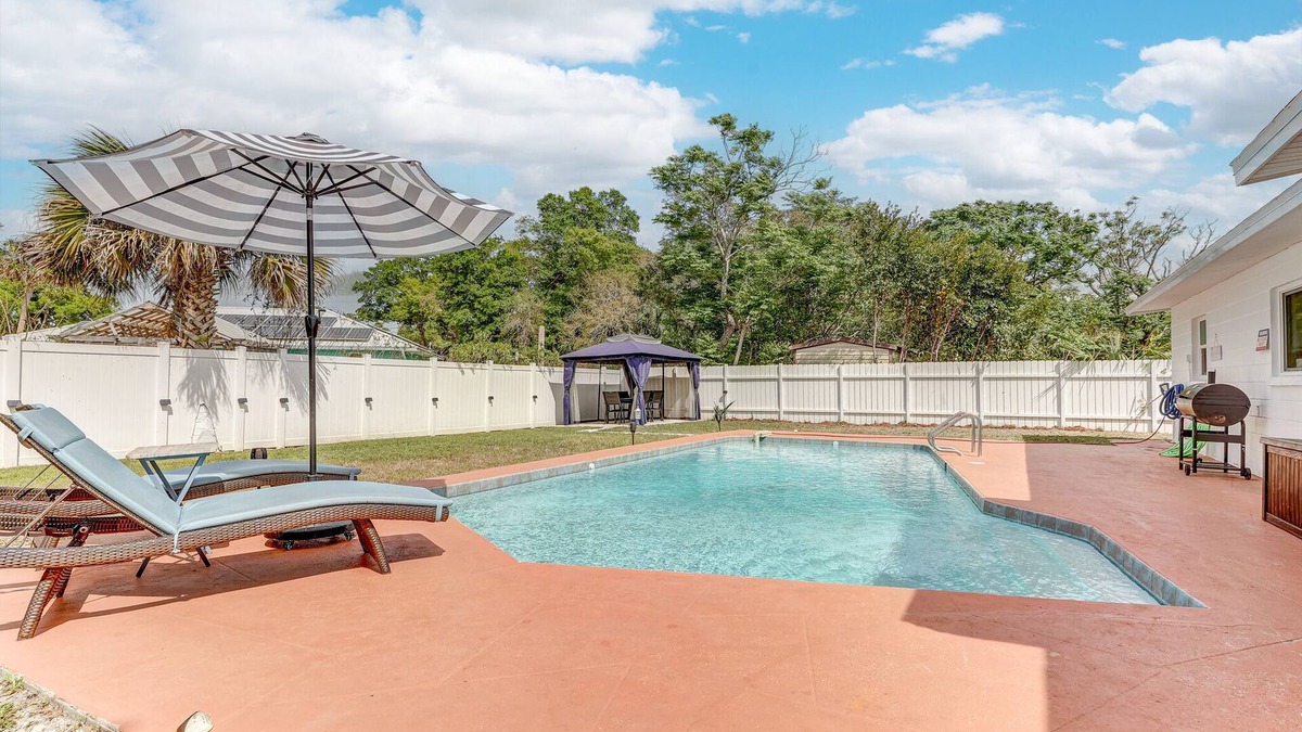 Titusville House | Chic beachside retreat 3-bedroom home with pool and WiFi in Titusville