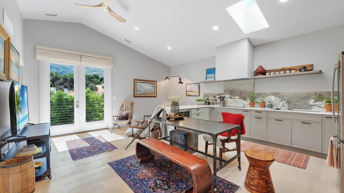 Sandy House | Chic Organic-Modern Loft with Mountain View