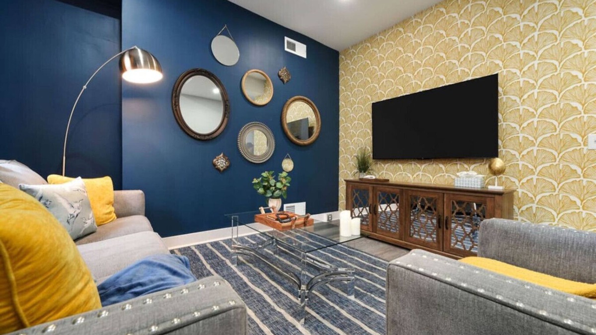 Lower Lawrenceville House | Chic Stay: King Bed, Pet-Friendly, Prime Location