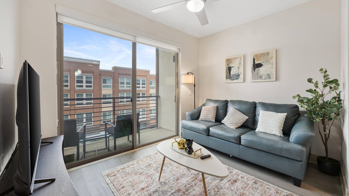 Frisco Original Donation Apartment | Chill & Tone 1-BR Haven w/King Bed, Sofa Bed, Pool & Gym