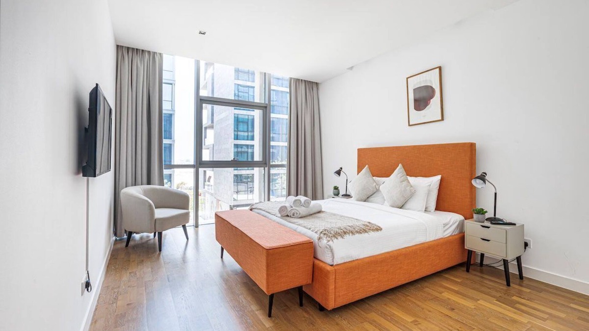 Al Wasl Apartment | City Walk 1BR, Stunning Burj Khalifa View