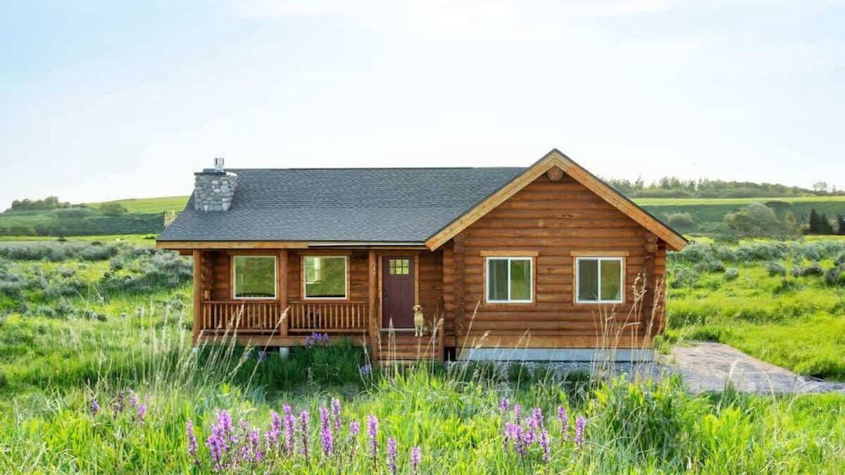 Tetonia Cabin | Classic Log Cabin, Epic Teton Views, & Pets OK!