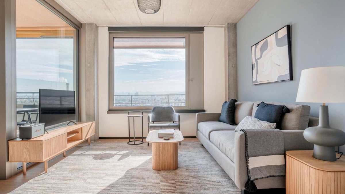 Seebach Apartment | Classic Oerlikon 1BR w/Storage & W/D, nr Market & Tram, by Blueground