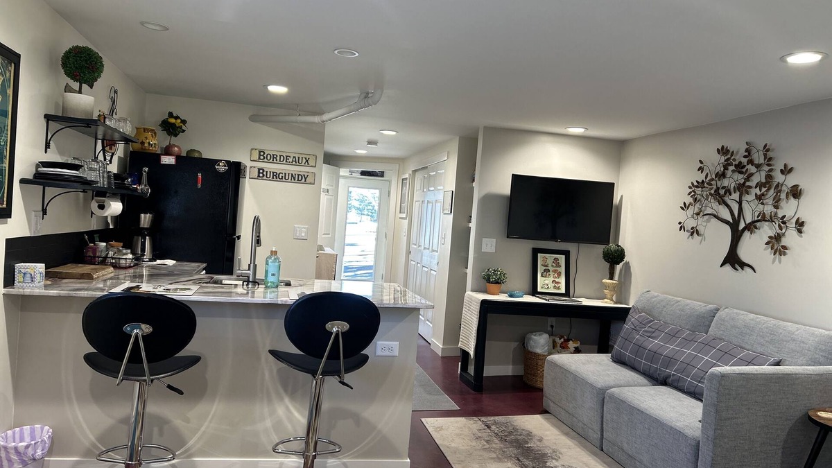 Loveland Apartment | CLEAN & PRIVATE studio w/kitchenette, free parking, central location, pets ok