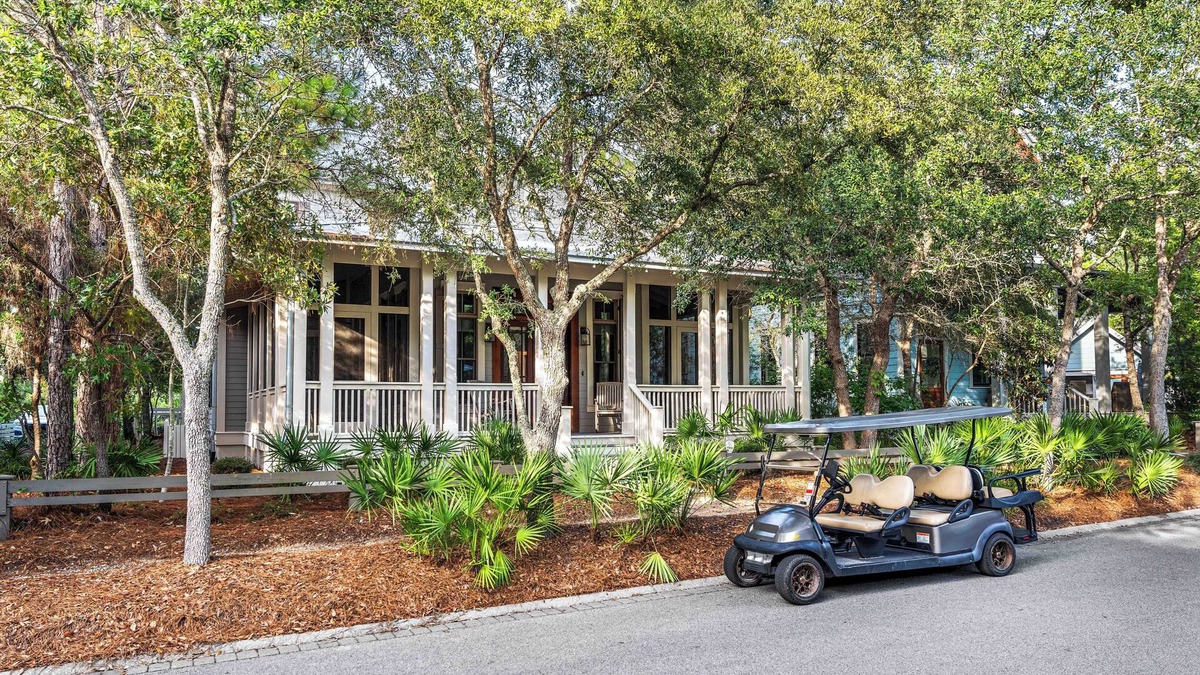 Forest District House | Coastal Elegance: with Private Pool, Bikes, Golf Cart and WaterColor Beach Club Access.