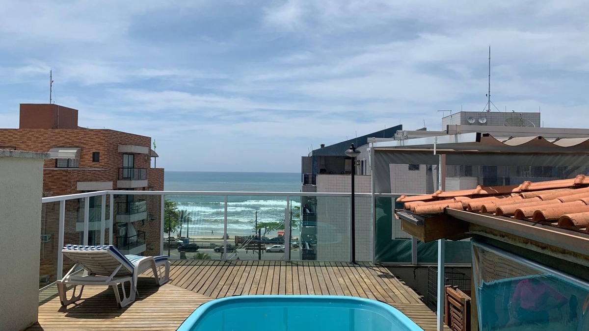Praia Grande Apartment | Cobertura com Piscina Praia Grande Ubatuba Proximo Praia
