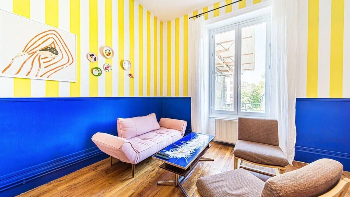 Bussiere - Cadiere Apartment | 🎨✨ Colorful apartment – ​2 bedrooms in the heart of Ollins ✨🎨