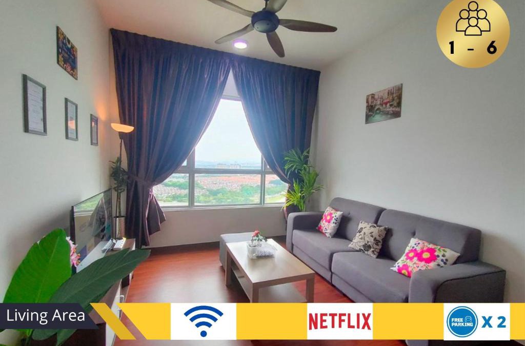 Shah Alam Apartment | Comfy 2R2B Modern High-Floor Retreat #GA4