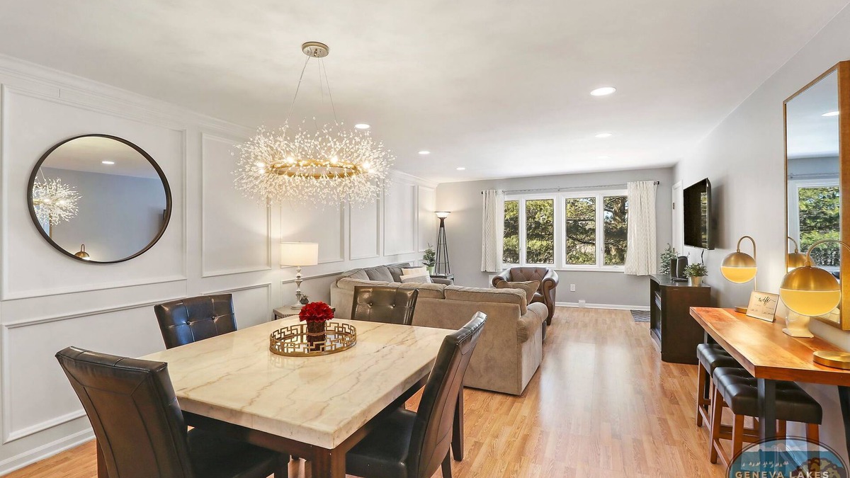 Lake Geneva Condo | Comotose by the Lake- Beautiful condo with pool- Easy walk to lake!