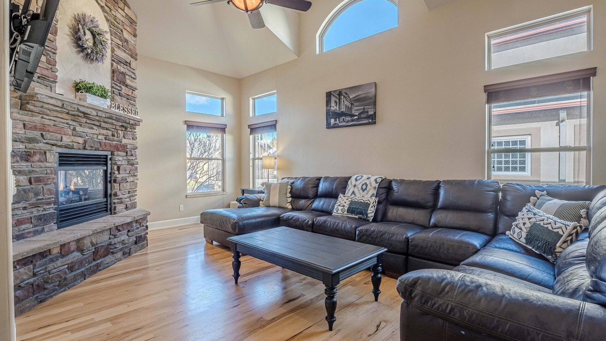 Grand Junction House | Compass House: Game Room & Dual Fireplaces