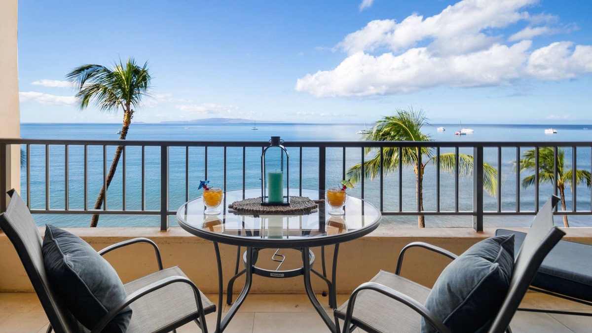 Kihei Condo | COMPLETELY REMODELED Sugar Beach Oceanfront Penthouse Sunset & Ocean View