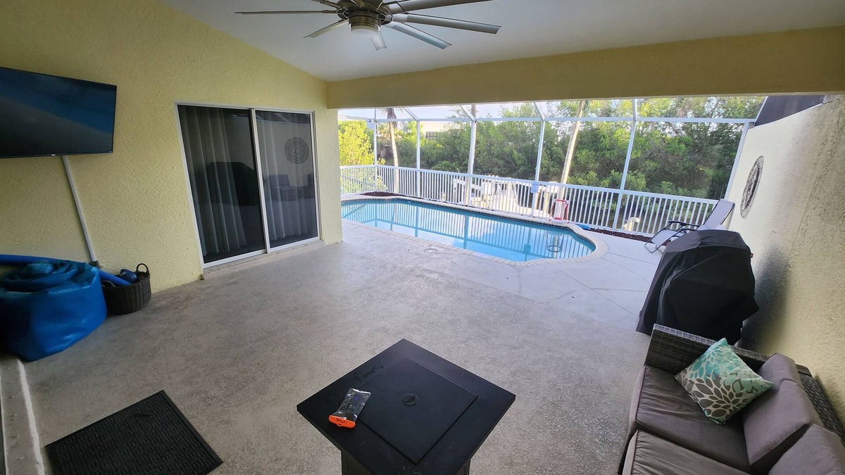 Fort Myers House | Completely renovated home with private heated pool, on gulf access canal