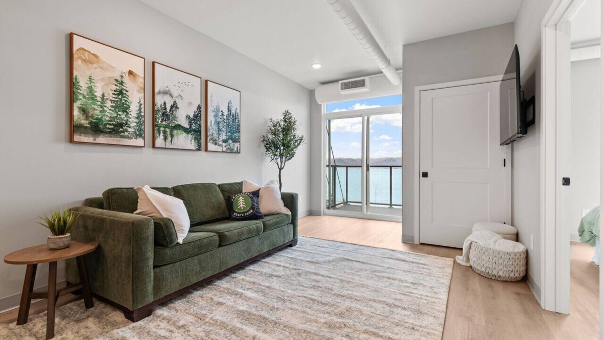Lake City Condo | Condo with stunning views of Lake Pepin - Assigned Garage - Unit 206