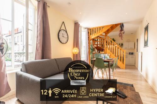 Clermont Ferrand City Centre Apartment | Confort et Espace 12pers centre Lamartine