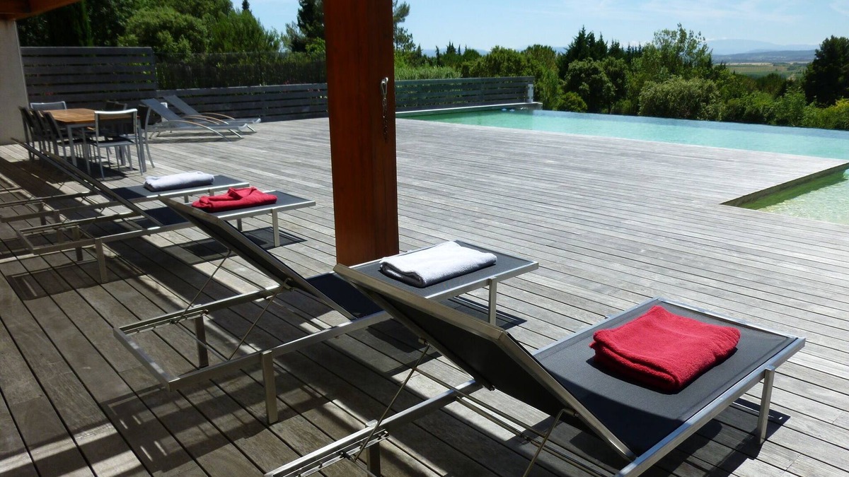 Ventenac-Cabardes House | Contemporary architect villa standing large swimming pool, view 7 km Carcassonne