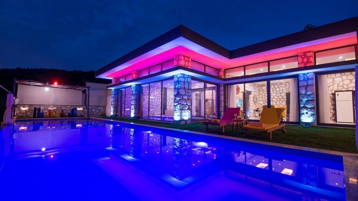 Uzumlu Villa | Contemporary Style Honeymoon Villa with Secluded Pool and Heated Indoor Pool