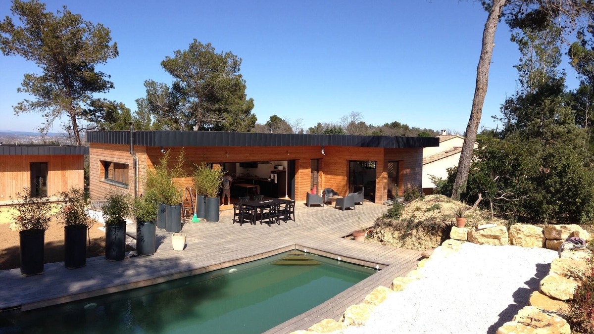 Carsan Villa | Contemporary wooden house with swimming pool on large quiet plot.