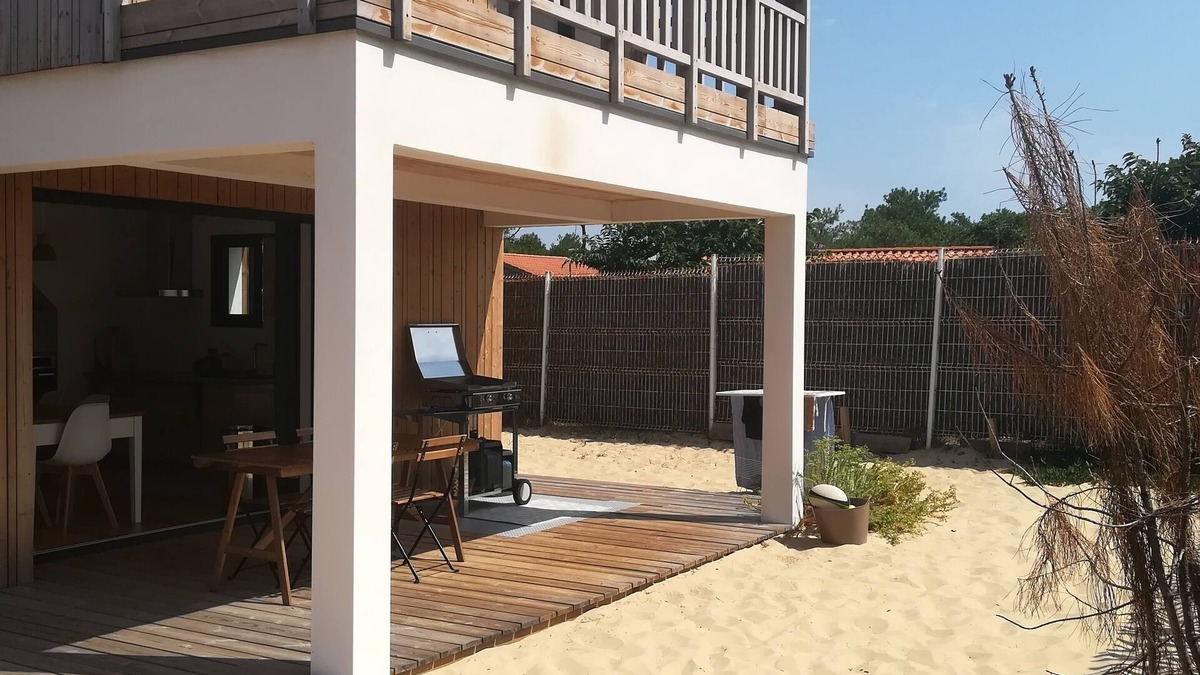 Contis-les-Bains House | Contis beach recent house 100m from the current 300m beach