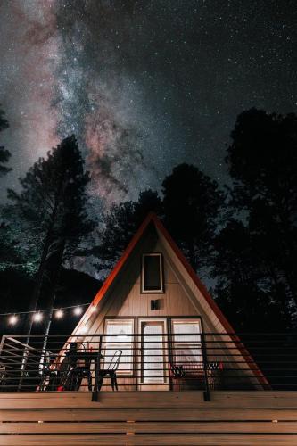 Canoncito Ski Chalet | Cool A-Frame Cabin Rental in New Mexico, for Unforgettable Vacations on the Pecos River