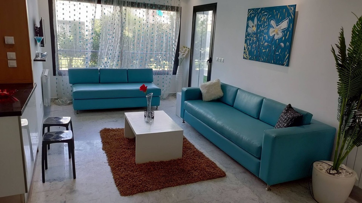 Cite La Gazelle Apartment | Coquet Appartement S+1 Très Haut Standing au RDC Avec Jardin