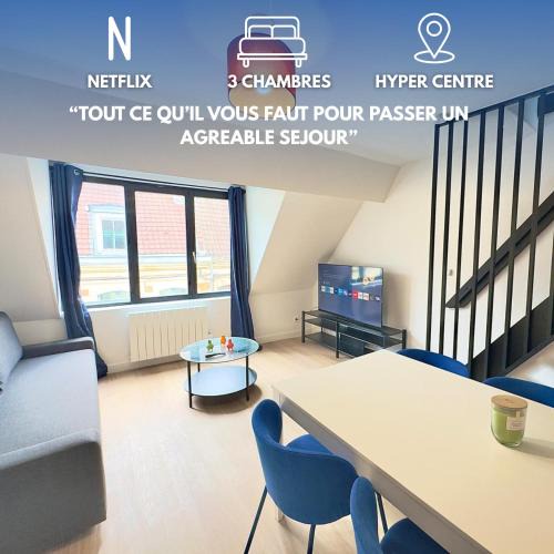 Douai Apartment | Cosy appart- 6 pers Netflix Hyper centre Douai