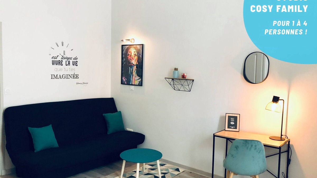 Roanne Apartment | Cosy "Family*" studio near train station and cinema!