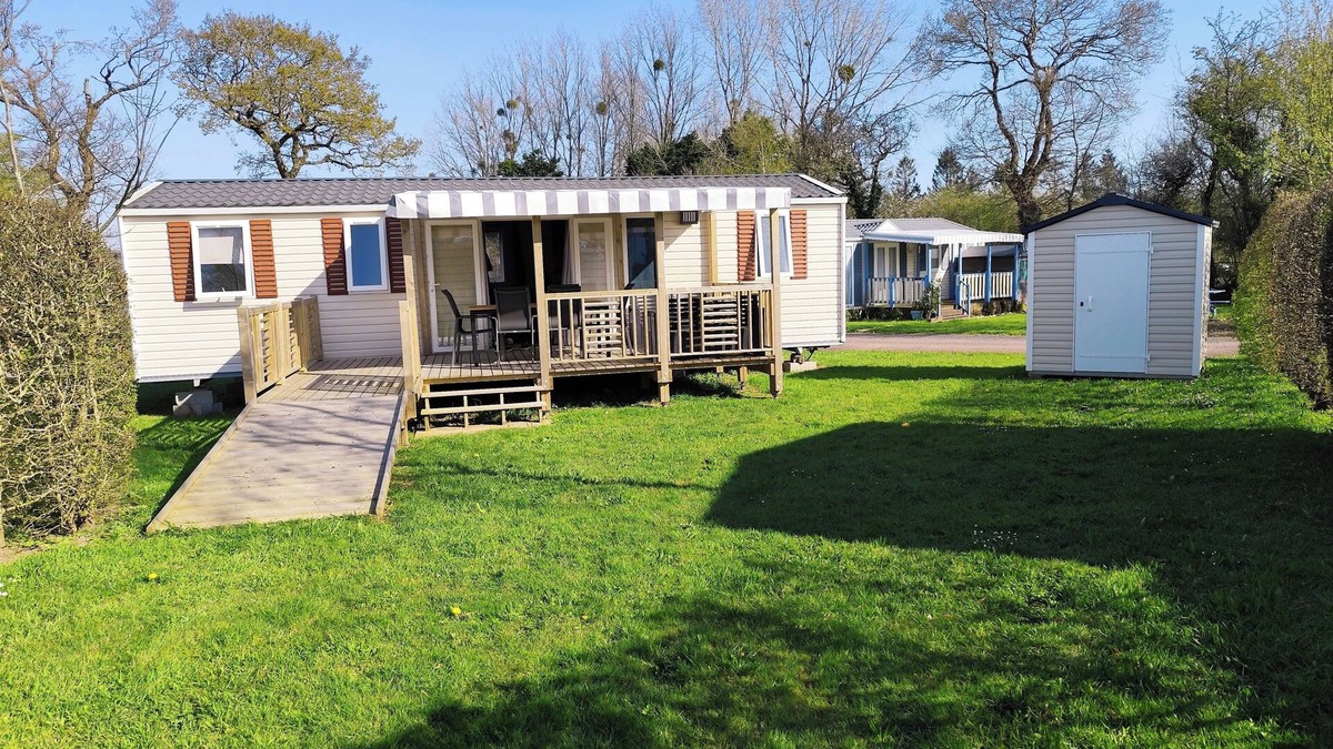 La Haye House | Cosy mobile home in a 4-star campsite 10 minutes from the sea!