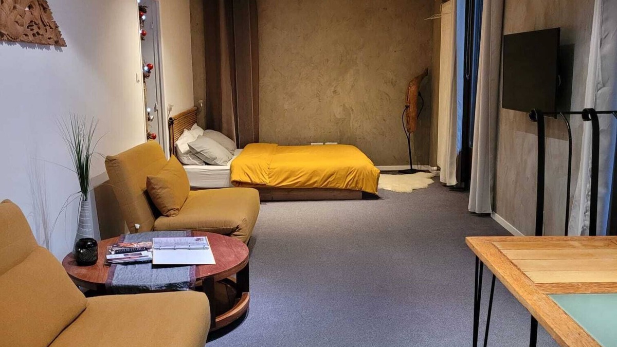 Kientzheim Apartment | Cosy Studio 2 steps from the vineyard, fully equipped kitchen, free parking, garden area