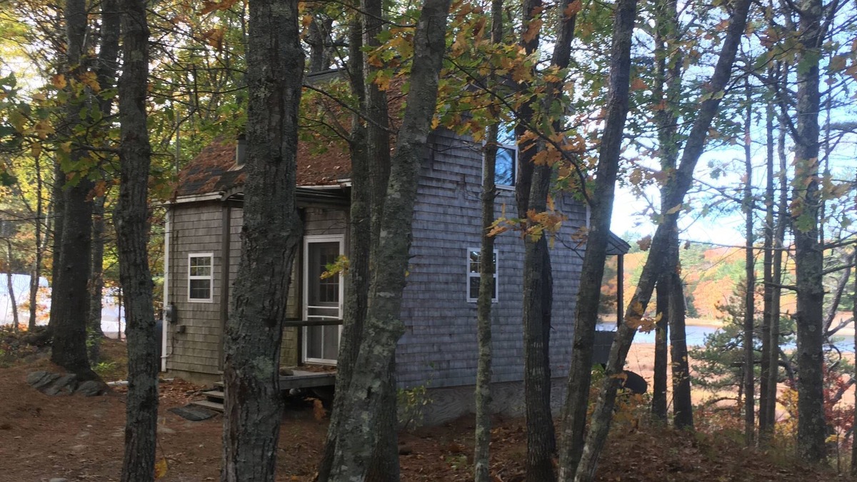 Arrowsic Cottage | Cottage featuring a Screened Porch overlooking the Water