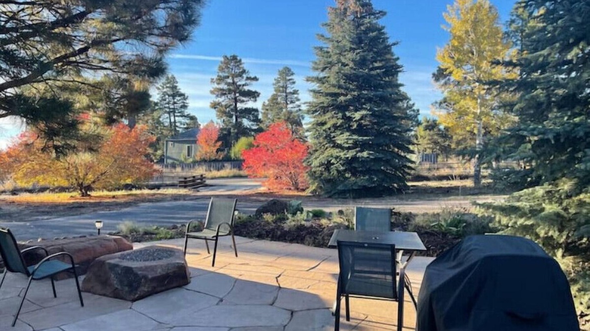 Flagstaff House | Cottage with a stone fire pit and pet friendly!