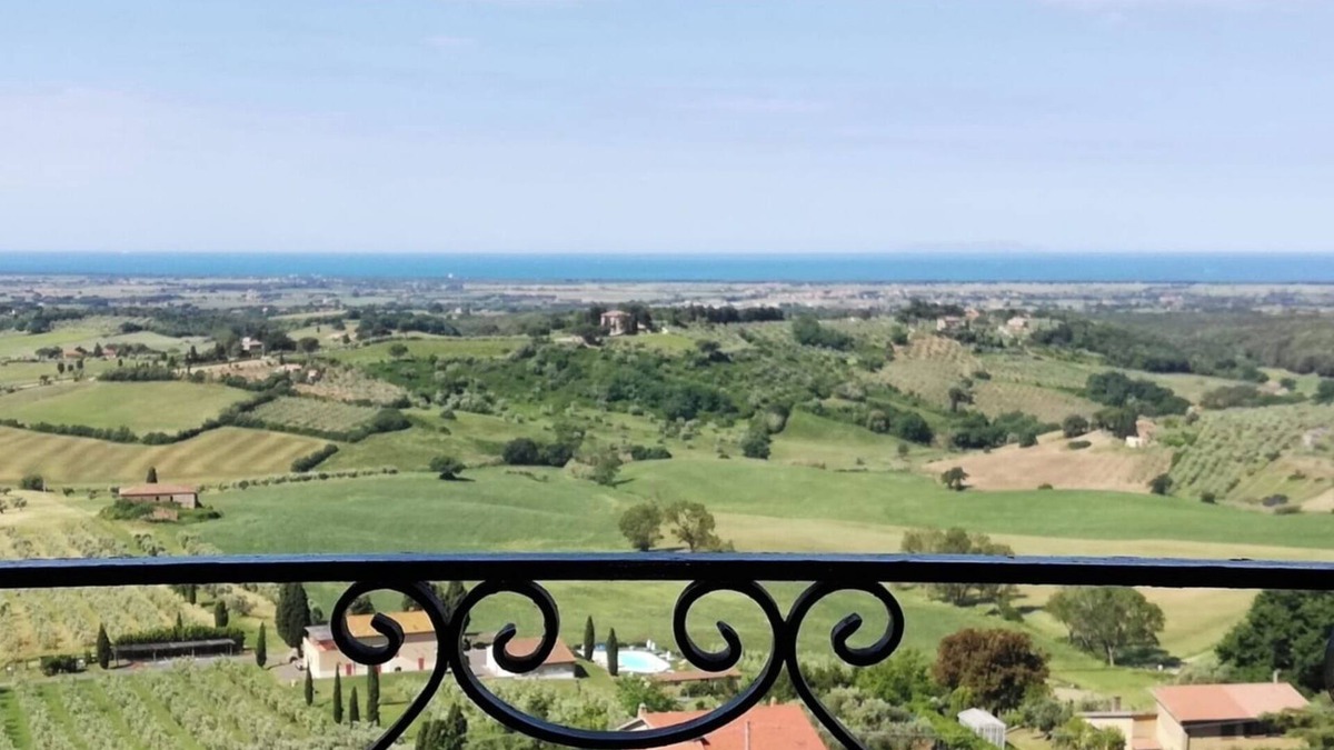Casale Marittimo House | Cottage with beautiful view of the hills and the sea CIN IT050006C2P28YJKWL