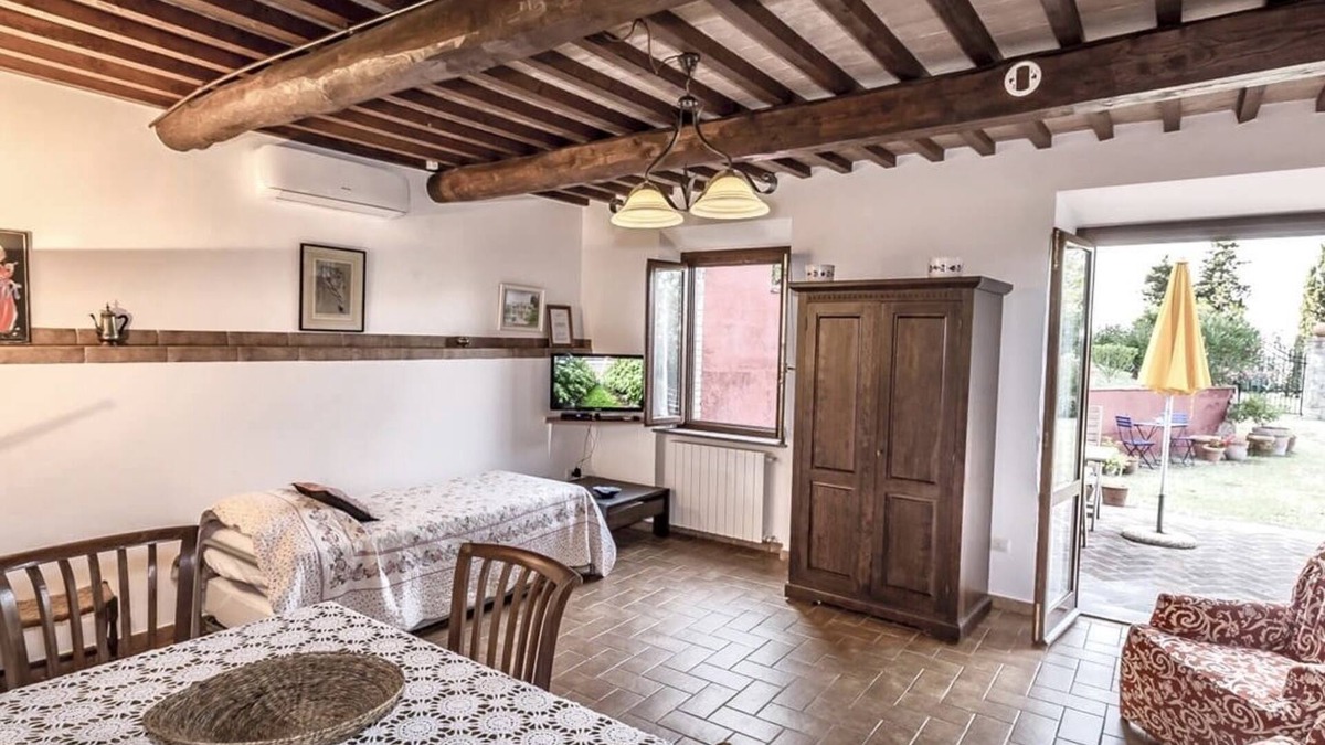 Montecatini Val di Cecina Apartment | COUNTRYHOUSE FONTEMIGLIARI > LIVING - KITCHEN - BATHROOM - BEDROOM - 4 PERSONS -