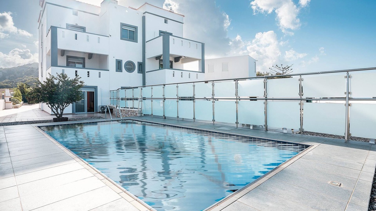 South Rhodes Villa | Country House 'White Pearl Apolakkia 1' with Shared Pool, Shared Terrace and Wi-Fi