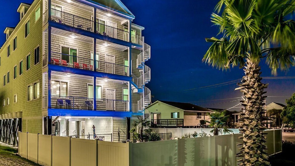 Cherry Grove Beach House | Covered Outdoor Area Private Pool/Spa/Theater Room/350ft to the Beach Access