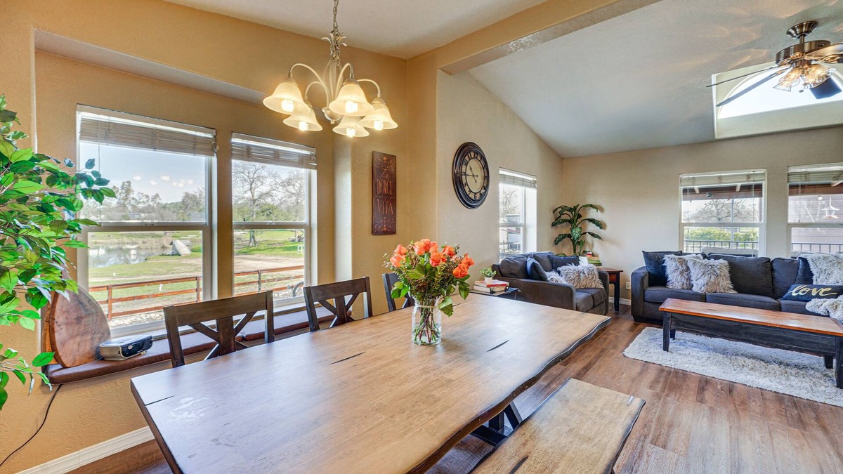 Lincoln House | Covered Patio: Lincoln Vacation Rental!