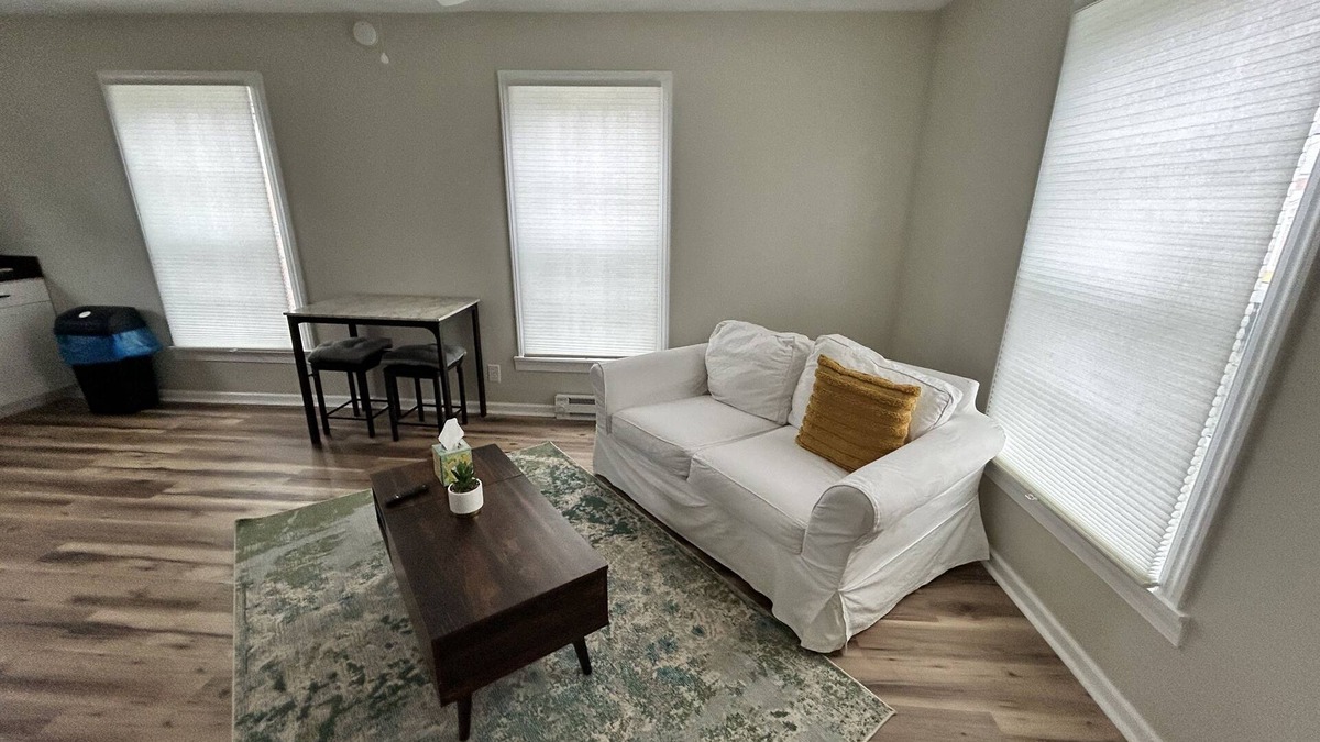 Suffolk Apartment | Cozy 1-bedroom apartment in welcoming Suffolk with AC, WiFi, and full kitchen!