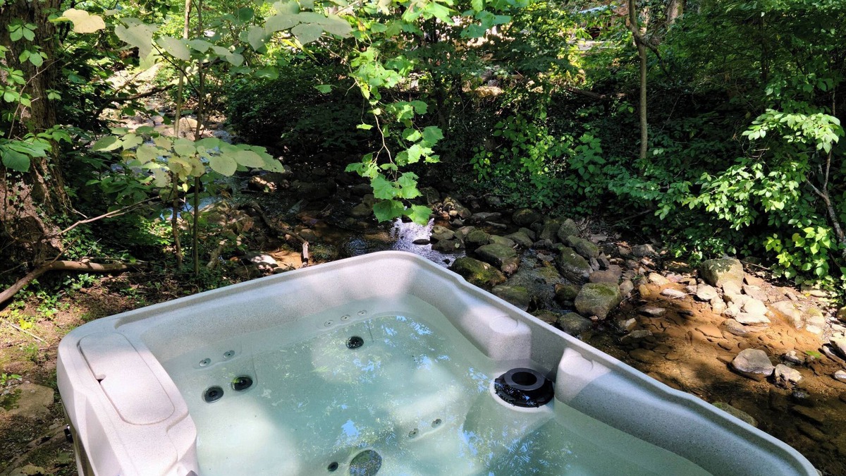 Carson Springs Cottage | Cozy 2 bedroom Smoky Mountain Cottage on creek