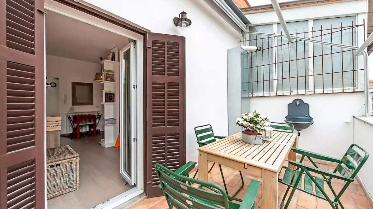 Quartiere XV Della Vittoria Apartment | Cozy and bright studio with terrace in Rome Ponte Milvio